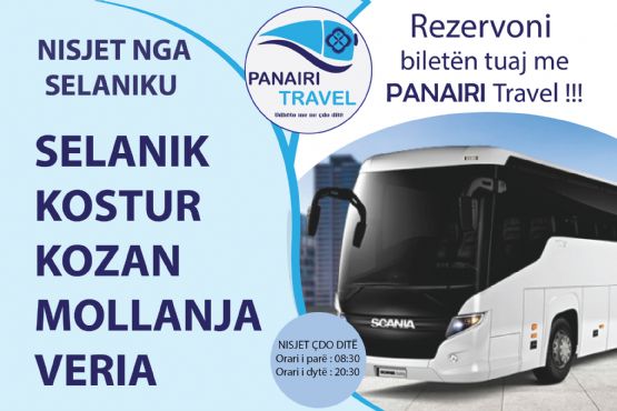 Bileta Autobusi LUSHNJE Selanik / Bileta Autobusi nga LUSHNJE per Selanik